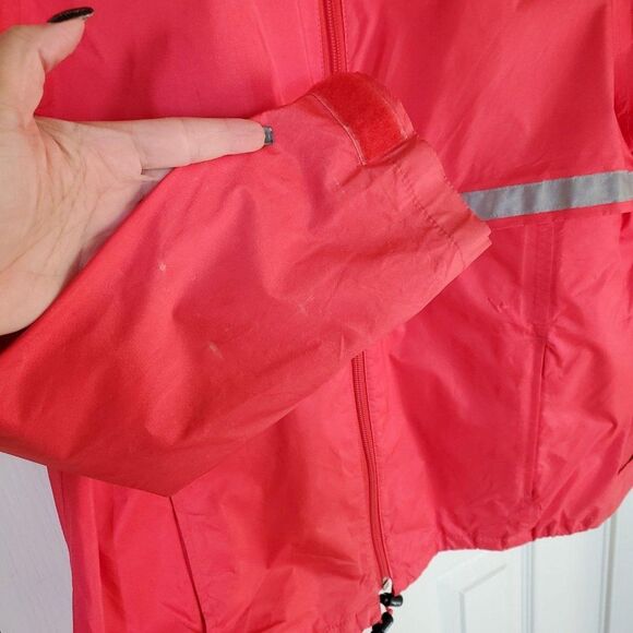 L. L.  Bean Womens Jacket Pink L Reflective Full Zip Parka/Windbreaker - Picture 8 of 10